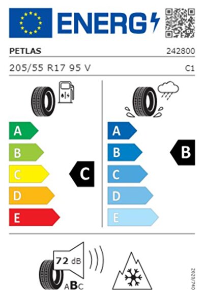Petlas 205/55 R17 TL 95V REINF. SNOWMASTER 2 SPORT Kış Lastiği (Üretim Tarihi...