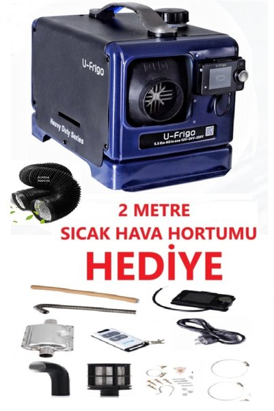 U-Frigo ÇANTA TİPİ WEBASTO DİZEL ISITICI TERMOSTATLI START-STOP BLUETOOTH ZAMAN AYARLI 5.5KW