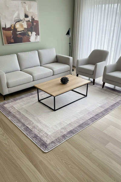 Chilai Home Ed Dekoratif Halı, Yıkanabilir, Kaymaz Tabanlı Djth