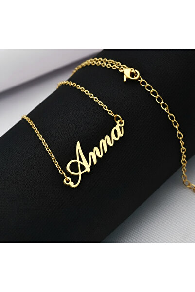 Satürn Silver Kuyumculuk Kişiye Özel İsimli Kolye Gümüş renk İstenilen İsim Y...