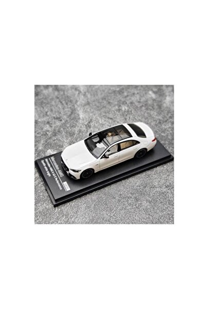 AR Almost Real Box S Mercedes AMG S 63 E 2023 White 1/64 Model Araba