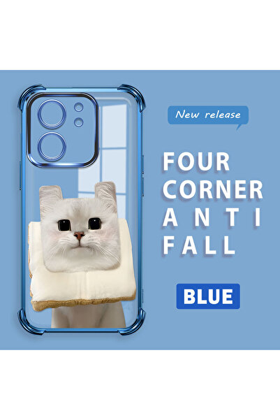 ucuc حافظة حماية من السيليكون الشفاف المتوافقة مع Mi 13T Pro/Mi 13T بنمط القطط