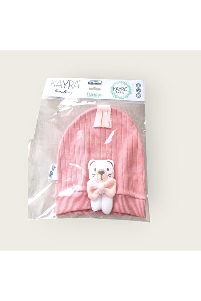 Kayra قبعة قطنية ممشطة للفتيات الصغيرات فردية / بودرة