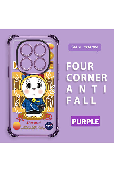 ucuc حافظة حماية شفافة من السيليكون متوافقة مع هاتف ريدمي نوت 14 برو 4G بتصمي...