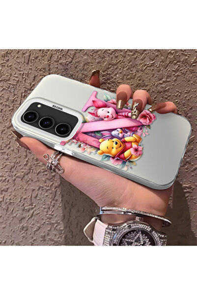 Hontinga حافظة صلبة رفيعة متوافقة مع كاميرا سامسونج جالاكسي S23، نمط دب لطيف