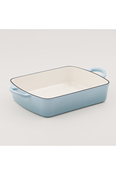 Alberto cast iron baking tray rectangular 20*30cm, blue