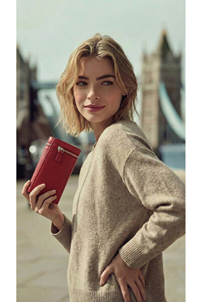 LAGRANZE Genuine Leather Women's Zipper Wallet