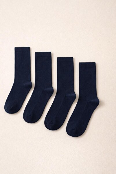 Katia&Bony Women's 4-Piece Basic Socks Navy Blue