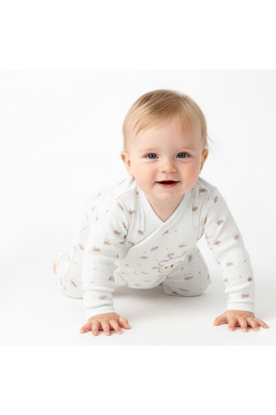 Sebi Bebe Double-Breasted Geyikli Jumpsuit Without Booties 1143