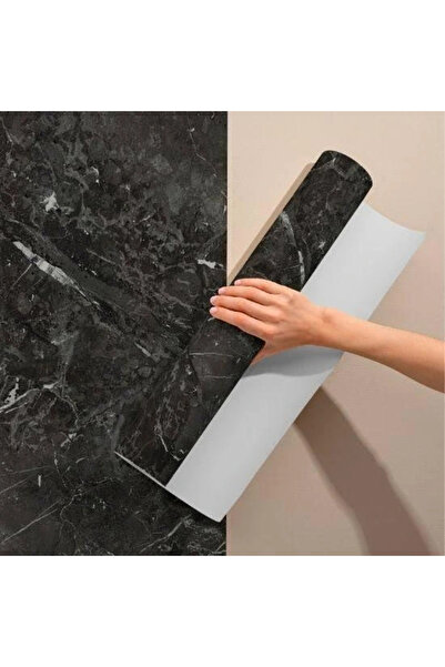 Epilons Hârtie de acoperire adezivă cu model de marmură neagră 5 metri