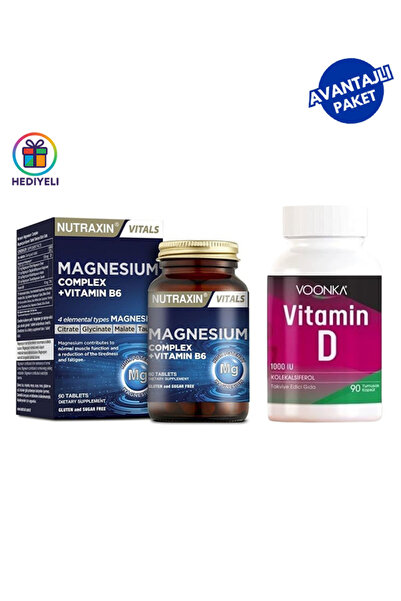 Voonka Vitamin D 90 Kapsül + Magnesium Complex (Pastil Hediyeli)