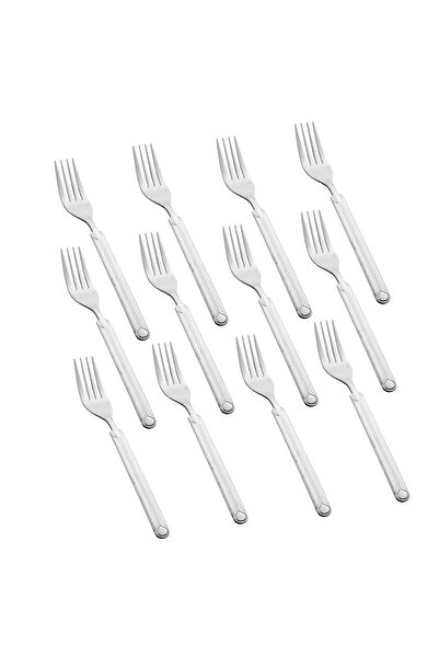 casa rosa 12-Piece Stainless Steel dinner fork Set Silver