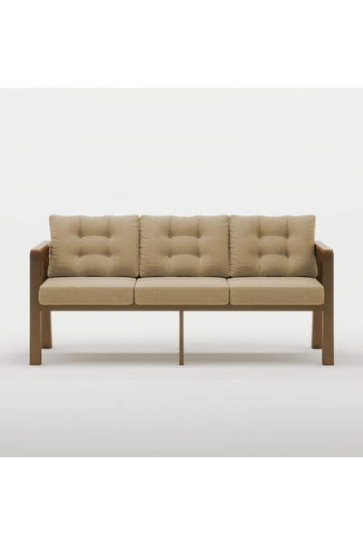 adımshops Elmas 3'lü (CAPPUCCİNO) Metal Gövde Balkon-bahçe-kafe,çay Seti,kolt...