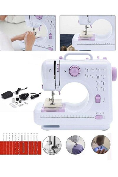 Generic Mini Sewing Machine for Beginner, Portable Sewing Machine, 12 Built-i...