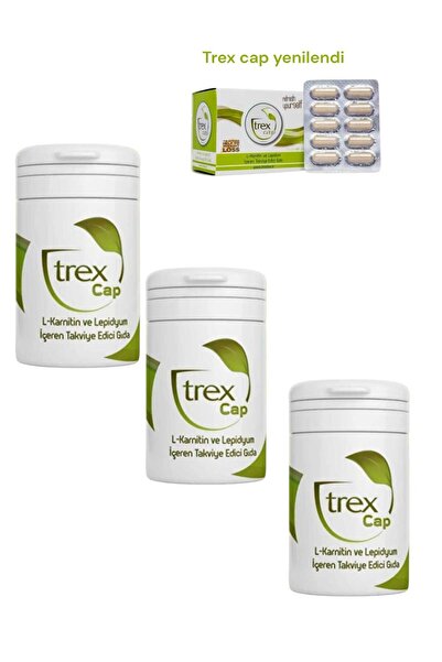 Trexta Trex Tea Cap Kapsül - Detox Kapsül 30 Lu 3 Aylık - Kutusu Değişti