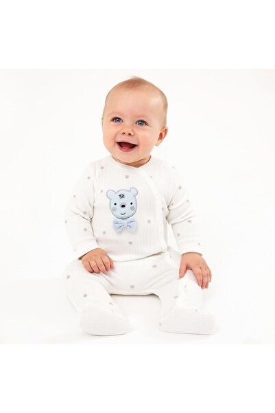 Sebi Bebe Polka Dot Bear Bow Tie Jumpsuit 1138