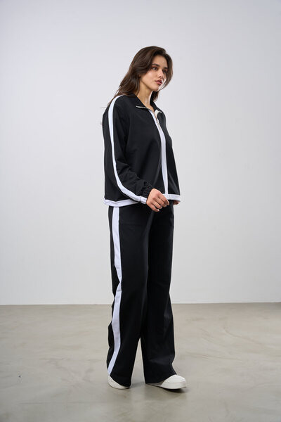 HANIQA White Piped Detail Tracksuit Set |   5006 |   44-50
