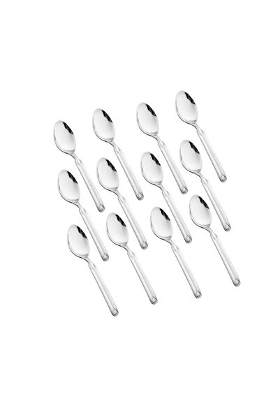 casa rosa 12-Piece Stainless Steel tea spoon Set Silver