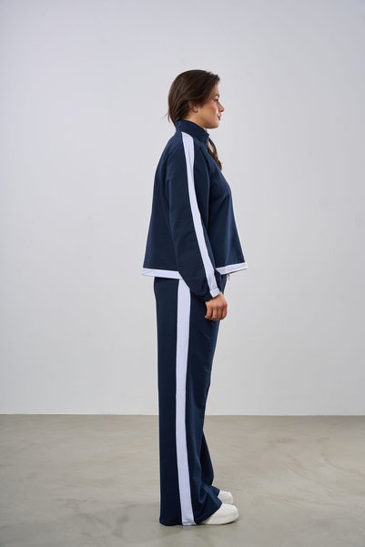 HANIQA White Piped Detail Tracksuit Set |   5006 |   44-50