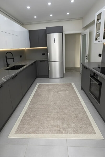 CENTER AVM Vizon Halı Leke Tutmaz Mutfak Halısı Makinede Yıkanabilir Kaymaz T...