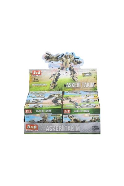 BİRLİK TOYS 8617-1-2-3-4-5-6-7-8 2 شاحنة عسكرية قابلة للتحويل