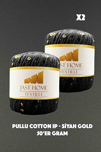 Jast Textile Pullu Cotton İp 2'er Adet 50'er Gram , Çanta Kağıt ip Karıştırma...