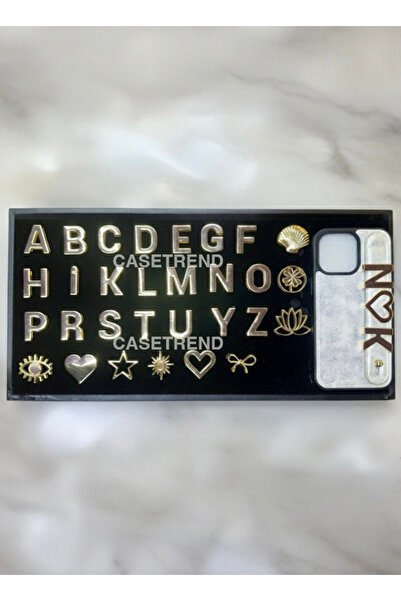 CASETREND iPhone uyumlu Kişiselleştirilebilir Kılıf Charmları (Harf&Sembol)