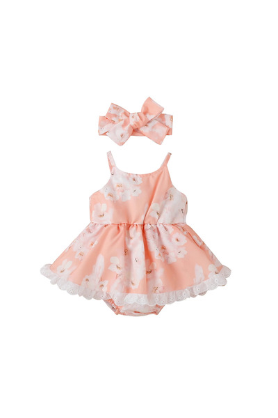 1way Apricot rose dress