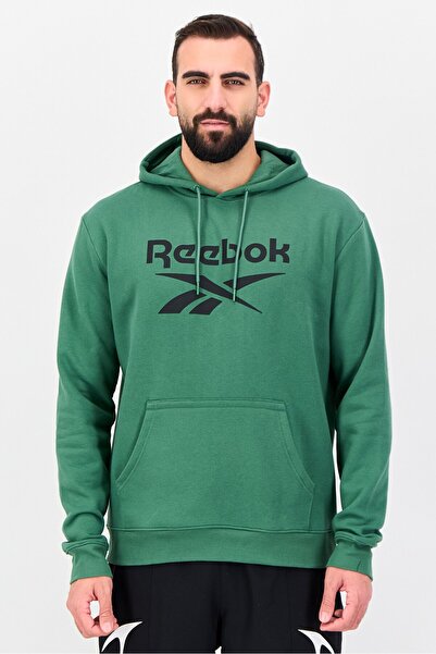 Reebok Men Sportswear Fit Long Sleeve Outdoor Hoodies, Green