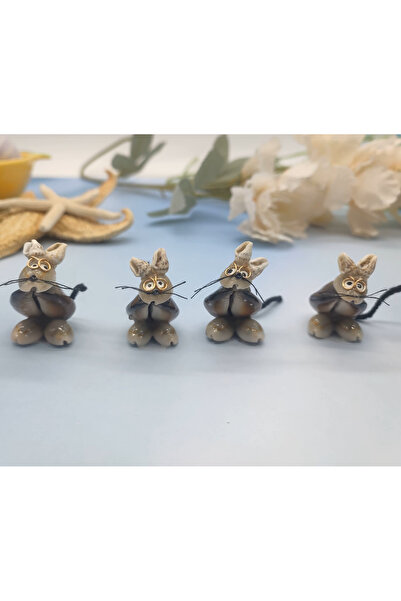 luckybaby Seashell مجسمات على شكل فأر مصنوعة يدويا من الصدف الطبيعي لديكورات ...