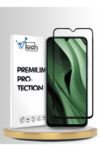 Wtech واقي شاشة زجاجي مقوى شفاف/أسود من سلسلة Xiaomi Poco C85 5G 2025 Premium...