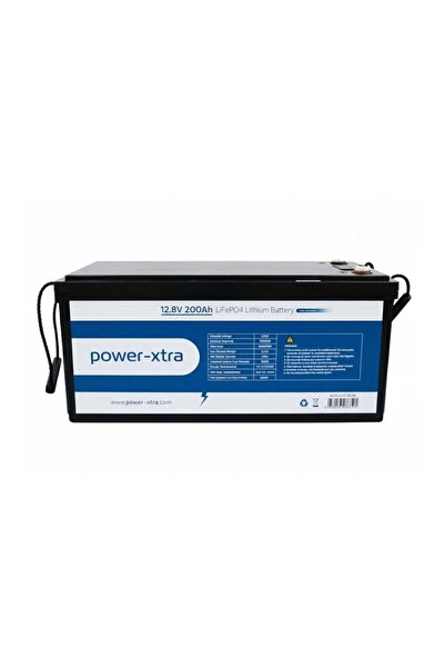 POWER-XTRA 12.8V 200Ah LiFePO4 Lityum Akü - Ekranlı