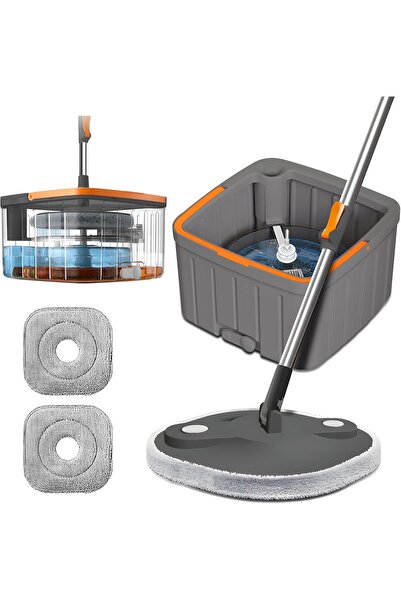 Generic Spin Mop Set with Self Separating Sewage And Clean Water System