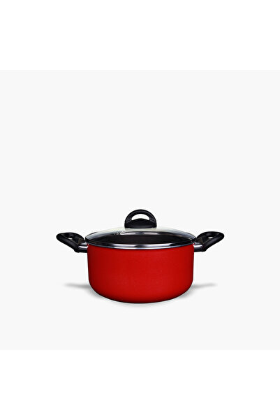 ROSSETTI Aluminium Casserole with Glass Lid - 28 cm