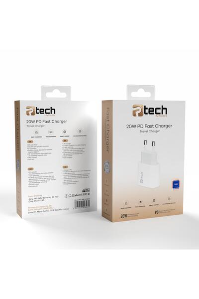 Ptech By Pandora Ptech 20W PD Şarj Başlığı İphone 11/12/13/14/15/16/17 Pro Pr...