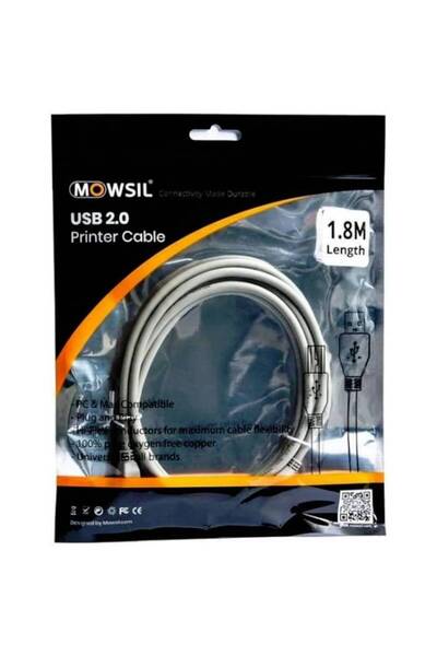 MOWSIL USB 2.0 Printer Cable - 1.8 Meter