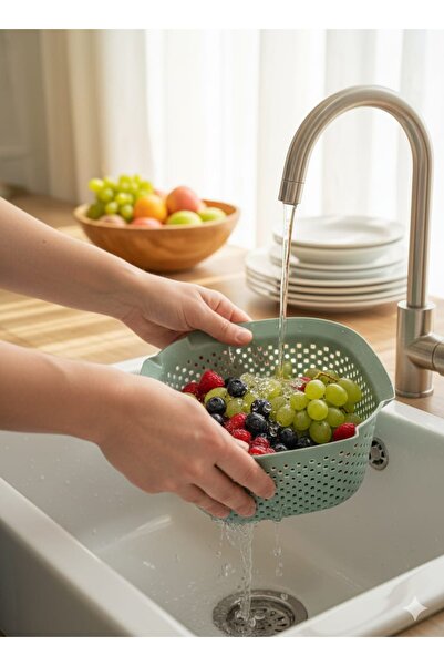 Real Mutfak وعاء مربع مع مصفاة