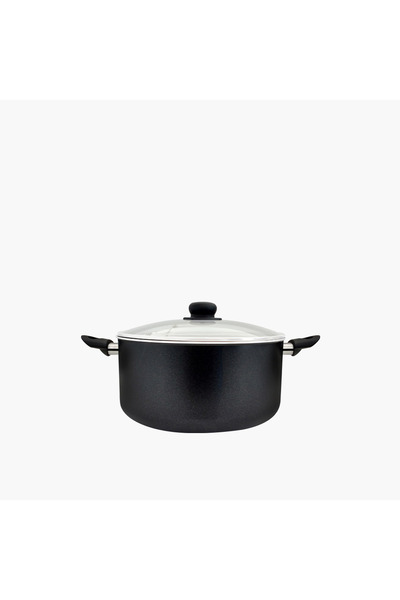 ROSSETTI Milano Aluminium Casserole with Glass Lid - 26 cm