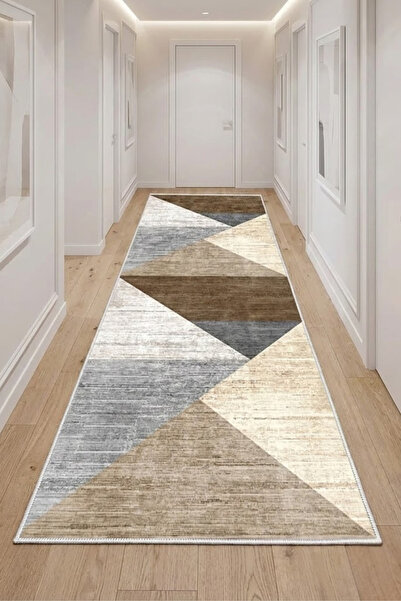 CENTER AVM Vizon Halı Yolluk Makinede Yıkanabilir Halı Kaymaz Taban Halı