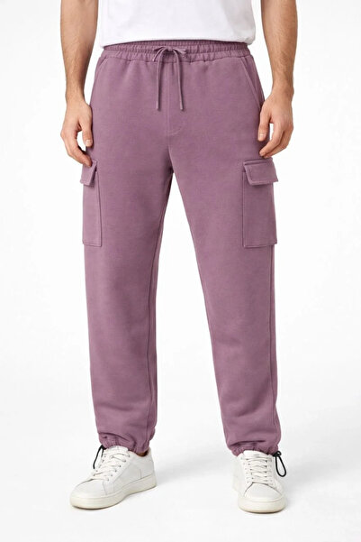 BLACK MODBLACK Men's Baggy Three Yarn Ka Cargo Pocket Tracksuit Adjustable Le...