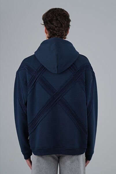 fame-stoned Φούτερ Unisex από 100% βαμβάκι με λεπτομέρεια κεντήματος X-Cross ...