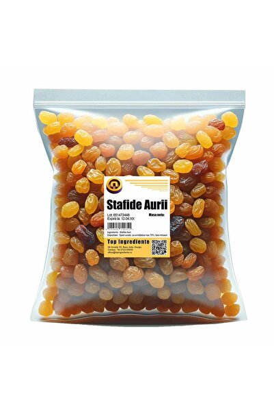 Top Ingrediente Golden Raisins – Natural Sweetness, Fine Flavor - 5kg