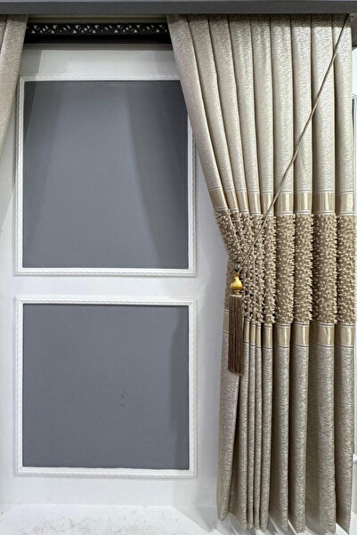 Ta-Ha Perde ve Halı TEK KANAT VİZON RENK PANO FON PERDE,BRAÇOL HEDİYELİ 1-3 S...