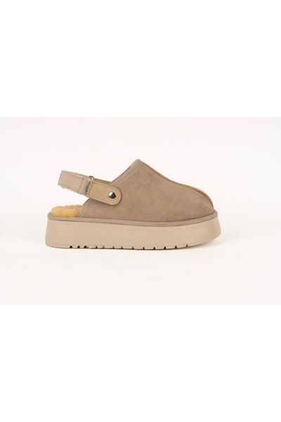 Roy Jones Hobart Women's Winter Fur Sandals; Closed Toe Design and Fur Inside