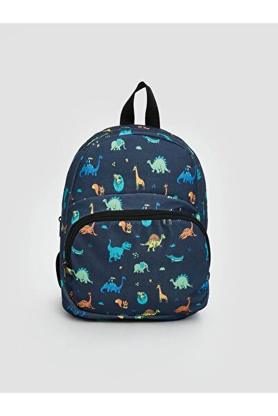LC Waikiki Lcw Eco Navy Blue Dinosaur Printed Boy's School Bag