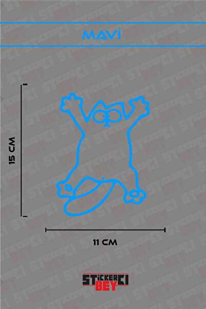 STİCKERCI BEY ملصق سيارة على شكل قطة متساقطة للدراجات النارية وأجهزة الكمبيوت...
