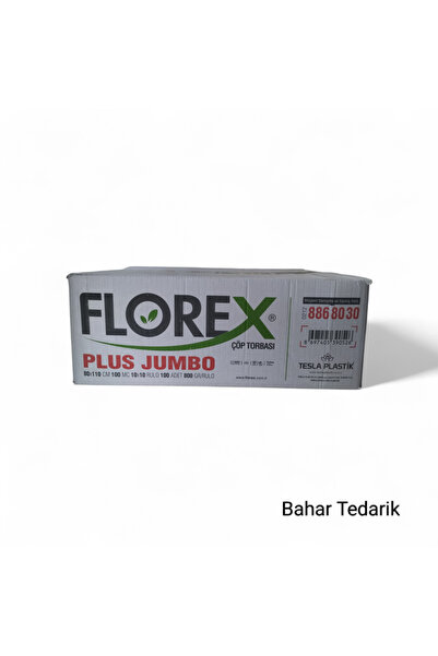Florex Plus Jumbo Poşeti 80*110 (1 Rulo 10 Ad) 10 Rulo 800 gr