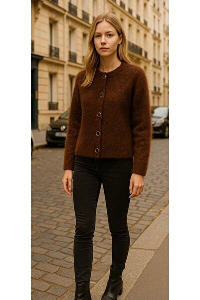 Butik TÜYLÜ HIRKA KAHVERENGİ