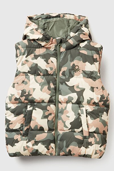 Benetton Kamuflaj Yelek Erkek 1-6 Yaş