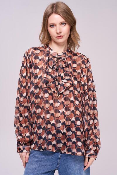 Journey Şifon-Simli Bluz